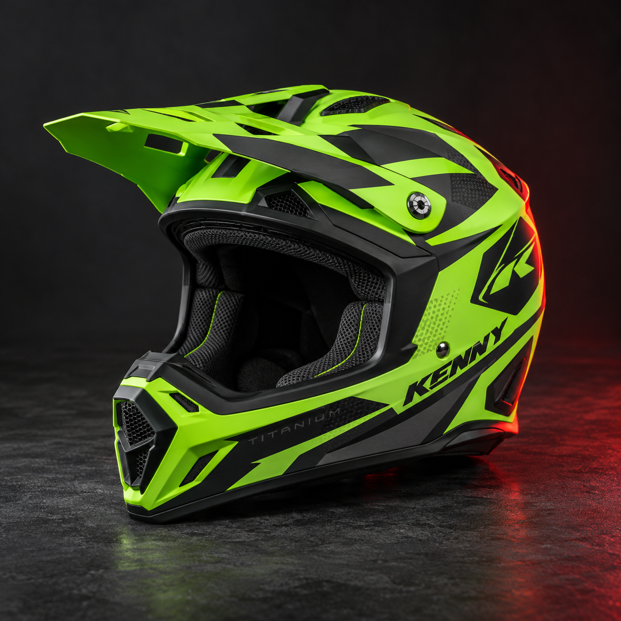 Illustration de Kenny Titanium Vert Fluo